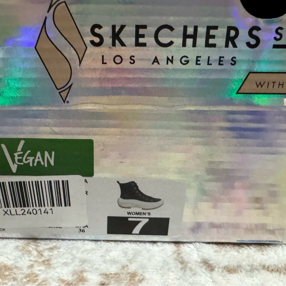 Skechers Black and White High-Top Sneakers - Picture 8 of 8